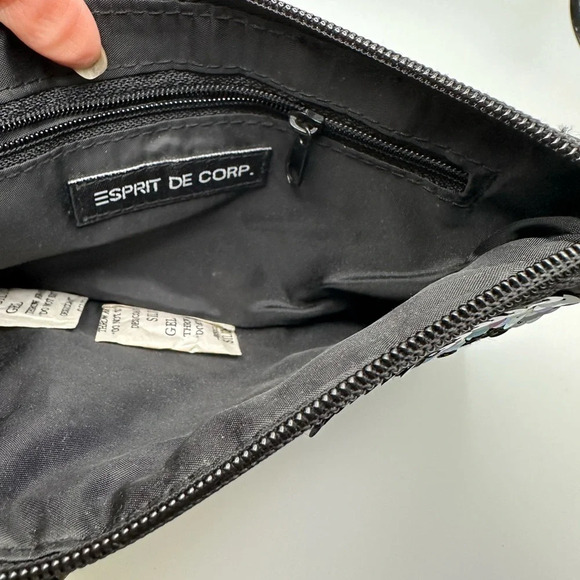 SPRIT Black Sequins Shoulder Handbag Vintage - Picture 3 of 7